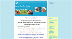 Desktop Screenshot of lovingcarepetsit.com